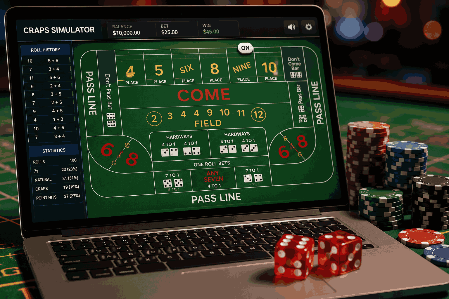 Online Craps Simulations